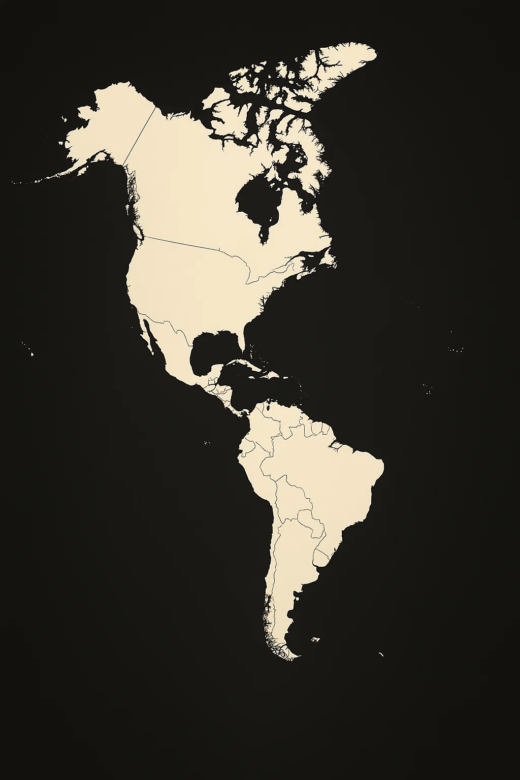 Map of the Americas